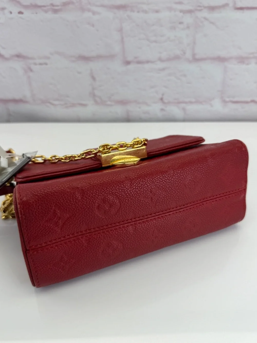 Louis Vuitton Red Monogram Leather Saint Sulpice PM